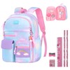 Aedcbaide School Bags for Girls with Stationery Set, Refrigerator Door