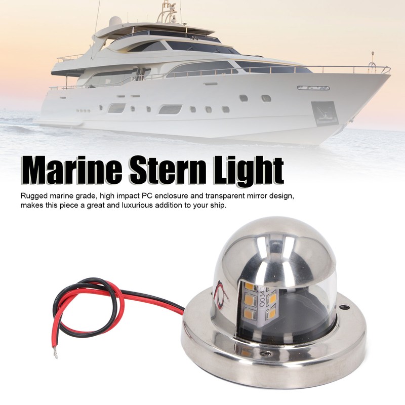 12V DC Boat Anchor Lights 135° White LED Navigation Stern
