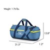 High Sierra Packed Cargo Duffel Bag, Graphite Blue/Rustic Blue/Glow, Medium