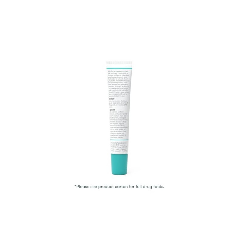 Gel facial para tratamiento de cicatrices de acné