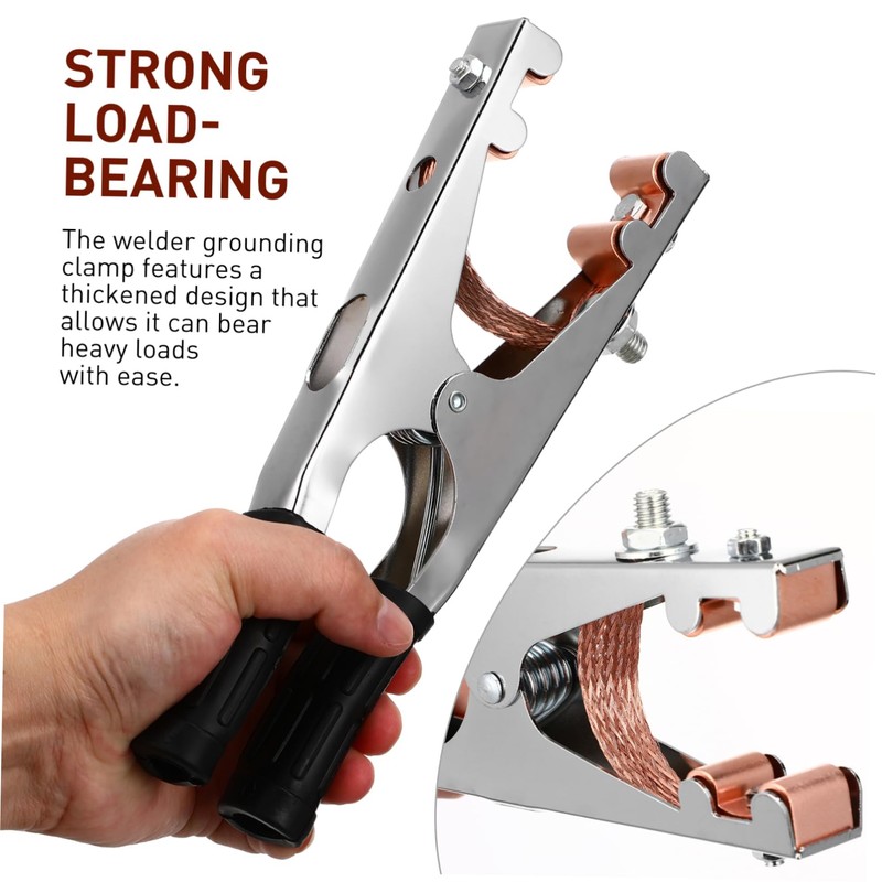 Operitacx 800A Heavy Duty Welding Ground Clamp Earth Grounding Clip