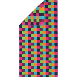 Cawö Home Life Style 7047 Guest Towel 30 x 50 cm Checked Multi-Coloured