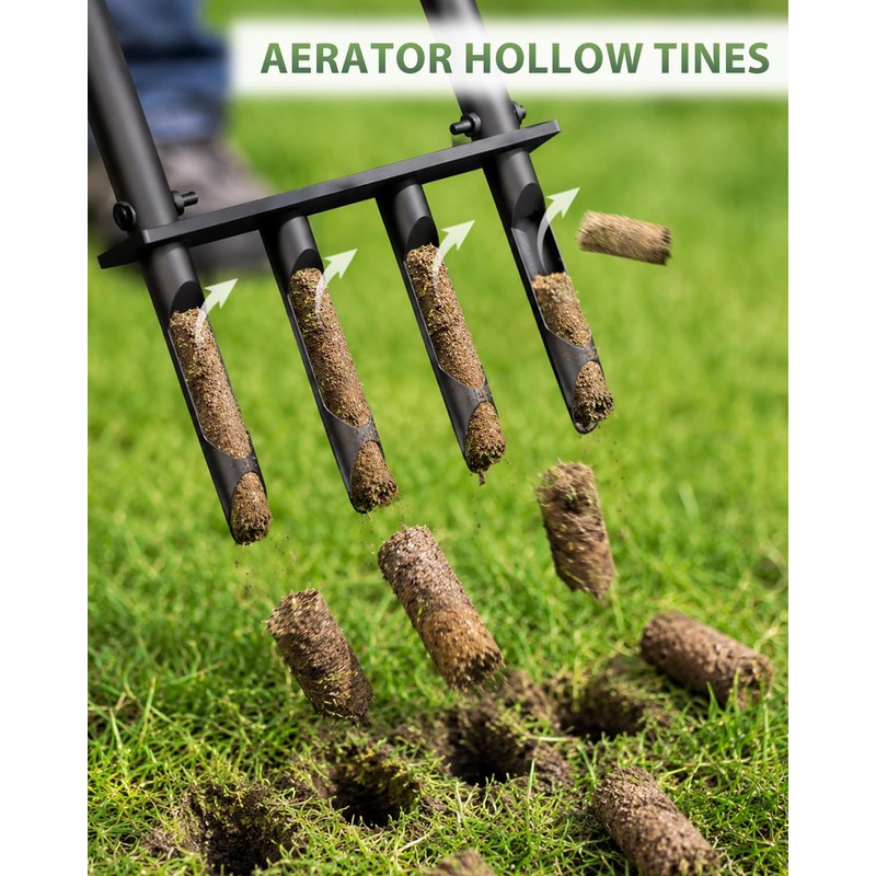 Roetelo Manual Lawn Aerator Tool, Heavy Duty Core Aerator with