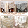 Keadic 10 x Professional Tablecloth Weights Crystal Teardrop Prisms Pendants