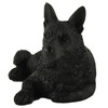 JFSM INC. 4" Mini Black German Shepherd Figurine - Black