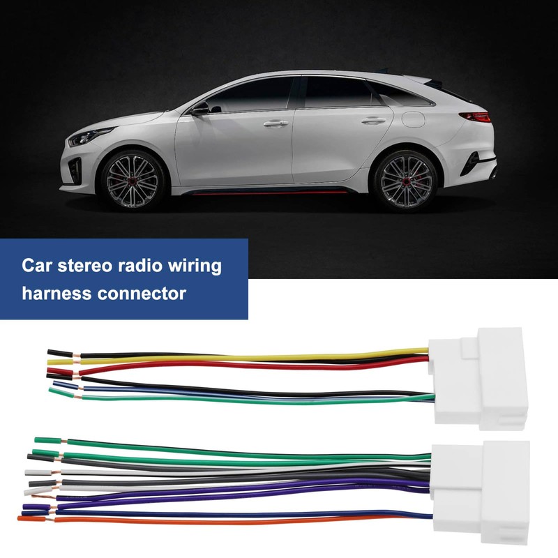 VGOL 1 Set CD Player Wiring Harness Wire Radio Plug,