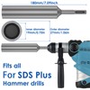 2Pcs Ground Rod Driver 25mm Professional SDS Plus Ground Rod