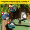 Wbgraceful 2Pcs Trash Can Lid Locks, Outdoor Trash Can Locks,