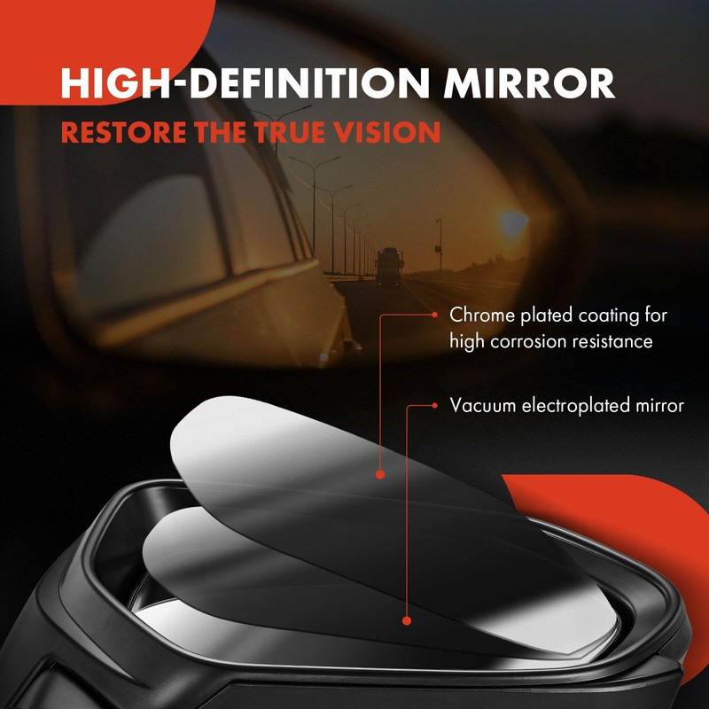 A-Premium Side View Door Mirror - Compatible with Jeep JK