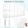 Leinuosen Clear Acrylic Sterilization Pouches Dispenser Rack Organizer Multi-Sized 6