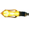 MotorToGo Black Sequential Turn Signals LED Turn Signals Blinkers Indicators