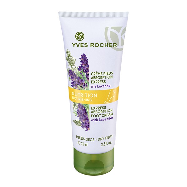 Yves Rocher Express Absorption Foot Cream With Lavender 75mL