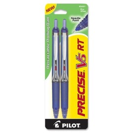 Pilot 26051 Blue Extra Fine Precise V5 Rt Retractable Rolling Ball Pen