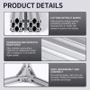 4pcs 200mm 2040 V-슬롯 압출 알루미늄 프로파일 3D 프린터 프레임용