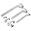 KUNTEC 8PCS Adjustable C Pin Spanner Hook Wrench Tool Set,