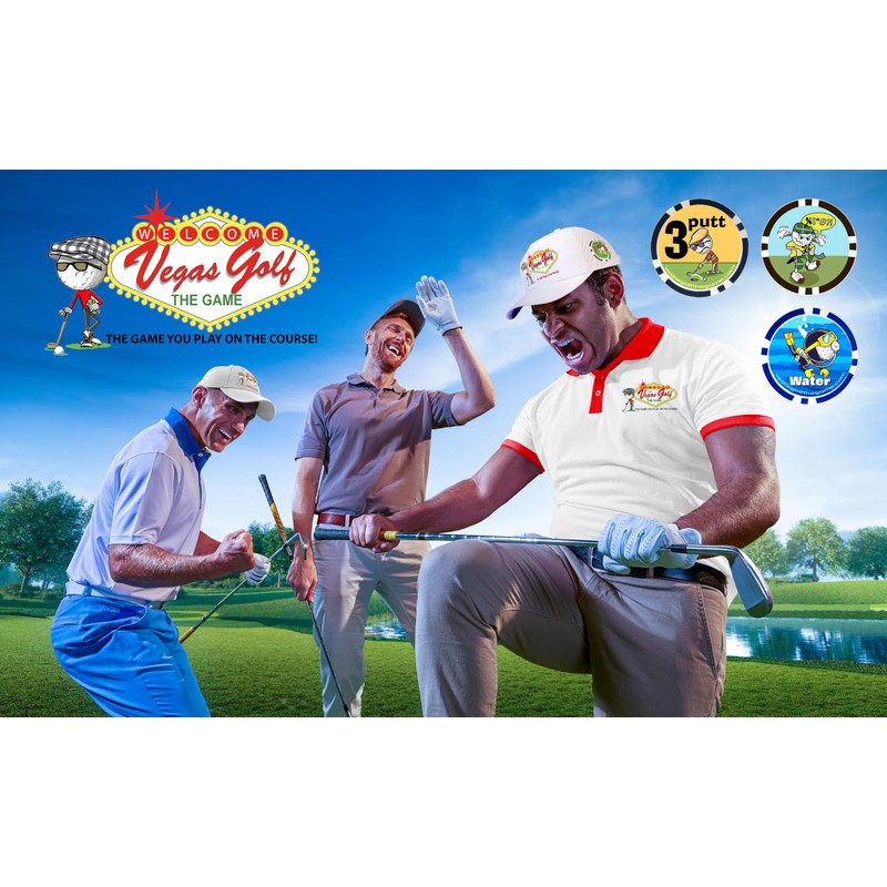Vegas Golf 4 -Pack Magnetic Chip Strips