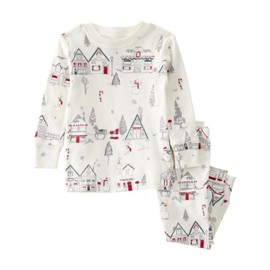 little planet by carter's Baby 2-Piece Pajamas Made with Organic Cotton, Houses, 6 Months