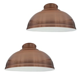 LEDSone 29Cm Retro Metal Easy Fit Ceiling Pendant Light Shade E27 Pendant Ceiling Lamp Shade Light Pendant Modern Lighting Shade for Bedroom Industrial Light Shade Ceiling Hanging Light Shade-2Pack