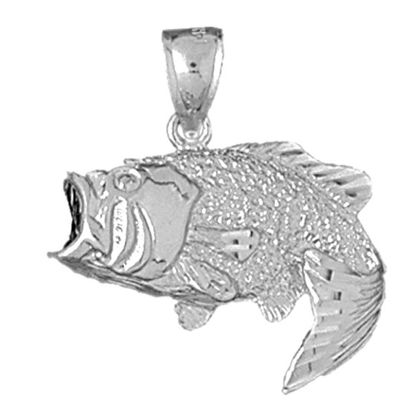 Jewels Obsession Bass Pendant | Sterling Silver 925 Bass Pendant