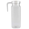 Acrylic Jug Carafe with Lid and Handle Ribbed Striped Juice
