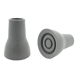 Qty: 2X 22mm 7/8" Shock Absorbing Crutch Safety Ferrules - by Lifeswonderful®