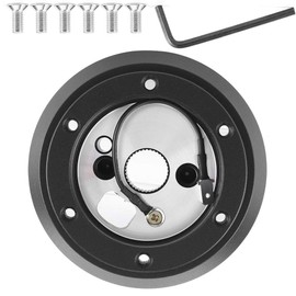 Auttoopx Aluminum Alloy Car Steering Wheel Hub Steering Wheel Hub Adapter Kit SRK-170H Fit for Neon Camaro/Cavalier/Suburban Red