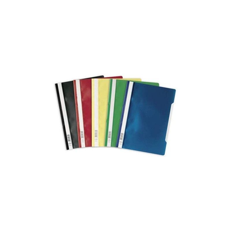 Durable 252300 Clear View Folder-Report File A4 PP, Assorted Colours