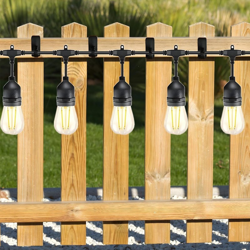 Glowhitch Adhesive Hooks for Outdoor String Lights, Cable Clip for