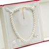 COWFEX Velvet Big Pearl Necklace and Ring Earring Pendant Gift