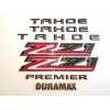 GM Auto 7PCS Matte Black Tahoe Premier Duramax Red Black