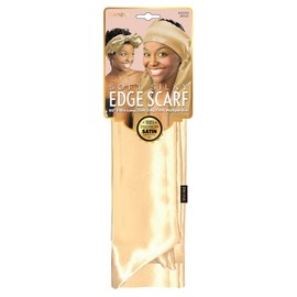 DONNA Soft Silky Edge Scarf, 60" Extra Long Multible Use Headband, Satin Headband for Sleeping, 1pc BIEGE COLOR