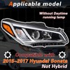 TODO Headlight Assembly Compatible with 2015 2016 2017 Sonata, Headlamp