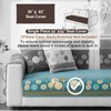 Aucrovee Chenille Boho Jacquard Couch Cover, Washable Sectional Sofa Covers