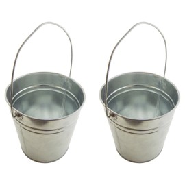 PAIL TIN 6 INCH HIGH X 7.25 INCH DIAMETER