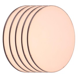 MECCANIXITY 5 Pcs Round Copper Plate, 80mm (3.15") Dia Pure Copper Sheets, 1mm(0.04") T2 Pure Copper Plates for Crafts, DIY, Electrical Repairs, Industrial Use