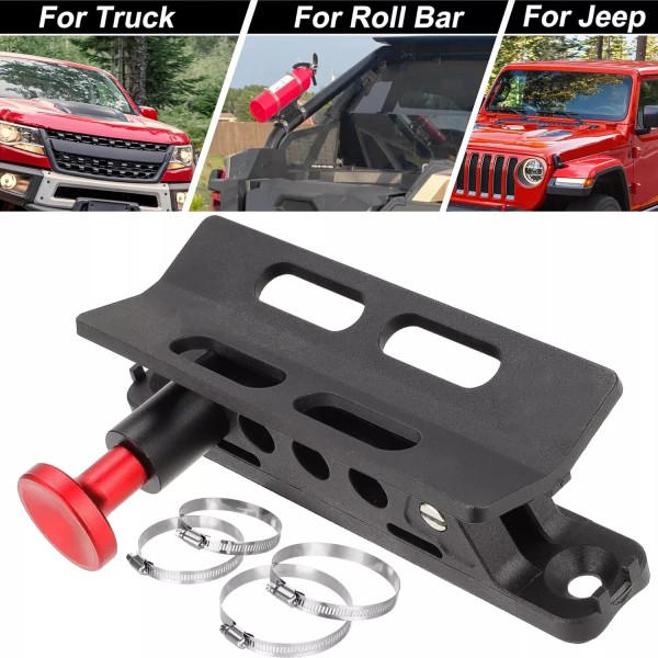 Unbranded Car Fire Extinguisher Holder Mount Bracket Adjustable For Jeep