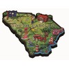 South Carolina State Decowood Jumbo Wood Fridge Magnet 3.5