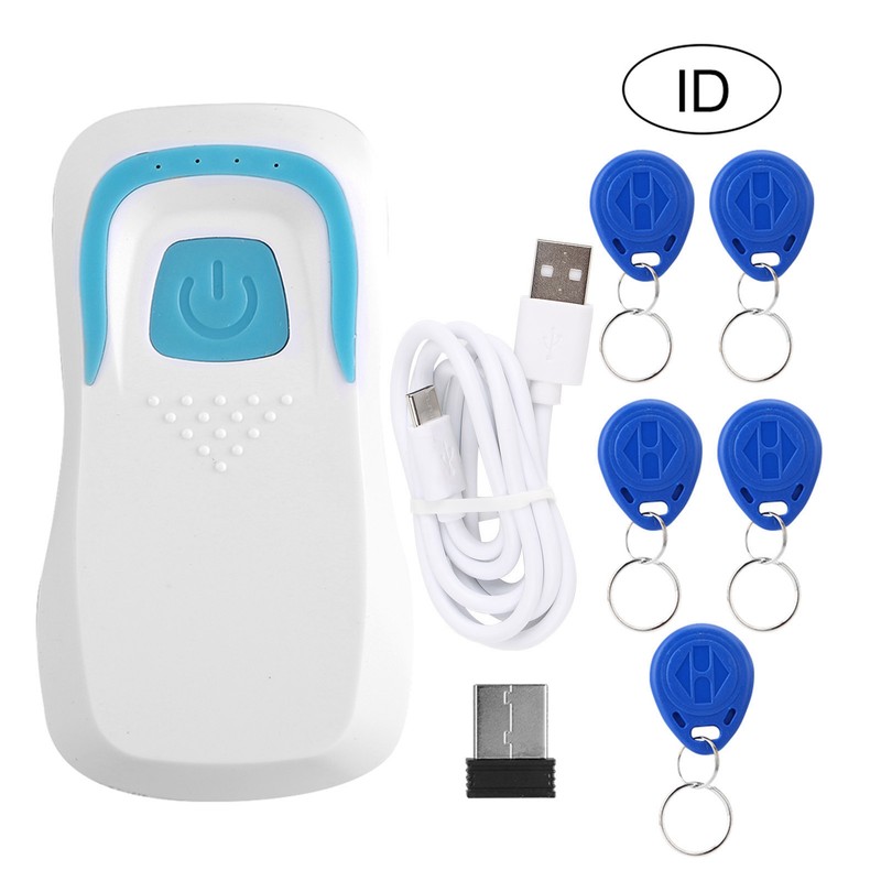 Bluetooth RFID Card Reader Wireless Code Scanner with 5 Cards