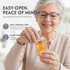 Zoeynex 12-Pack 10DR Amber Pill Bottles, Reversible Child-Resistant Caps