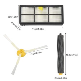 Fdit - Cepillo para Polvo de Limpieza reemplazable para Sweeper 800 860 865 866 870 878 787 878 888 990