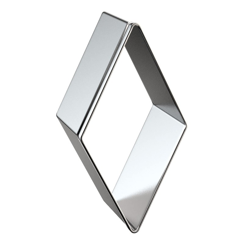 QAAQS Rhombus Diamond Cookie Cutter Set - 4 Piece Assorted