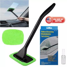 22" Interior Windshield Cleaning Tool Kit Car Window Glass Wiper Cleaner Brush