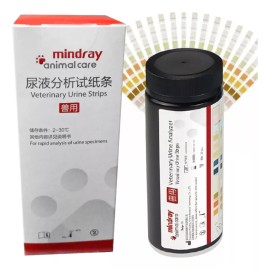Mindray Animal Care 50 Tiras Reactivas De Orina 15 Parámetros Para Perro Y Gato