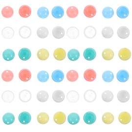 TEHAUX 30pcs Mini Plastic Vending Capsules - 20mm Empty Prize Ball Replacement - Round Gumball Refill Capsule Container for DIY Candy Clay Machine Accessories