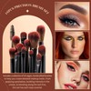 Jessup Brush Set Makeup Brush Eye Brush Set 16 Pieces