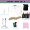 Wireless Acrylic Dry Erase with Light,12 x 10 Light up