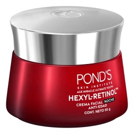 Crema Facial Antiedad Pond's Noche Age Miracle Ultimate Youth con Hexyl-Retinol 50g