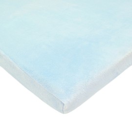 American Baby Company Heavenly Soft Chenille cuna Hoja, Azul, 24" X 38" X 5"