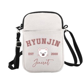 JTOUK Korean Pop Gift K-Pop Group Merch Kpop Boys Group Est 2000 Jiniret Crossbody Bag K-Pop Music Lover Gift, 2000jiniret Cr Eu