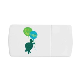 'First Birthday Turtle with Balloons ' Pill Box with Tablet Splitter (PI00026324)